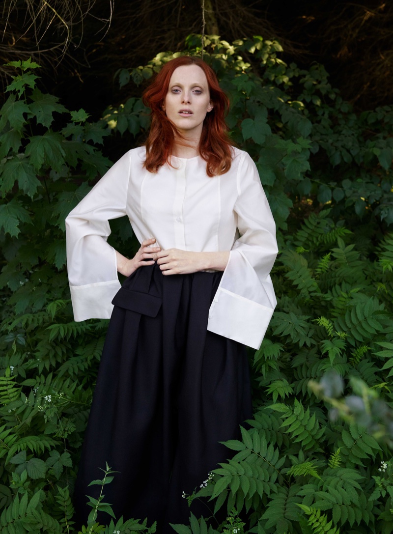 Model Karen Elson appears in COS fall-winter 2018 campaign