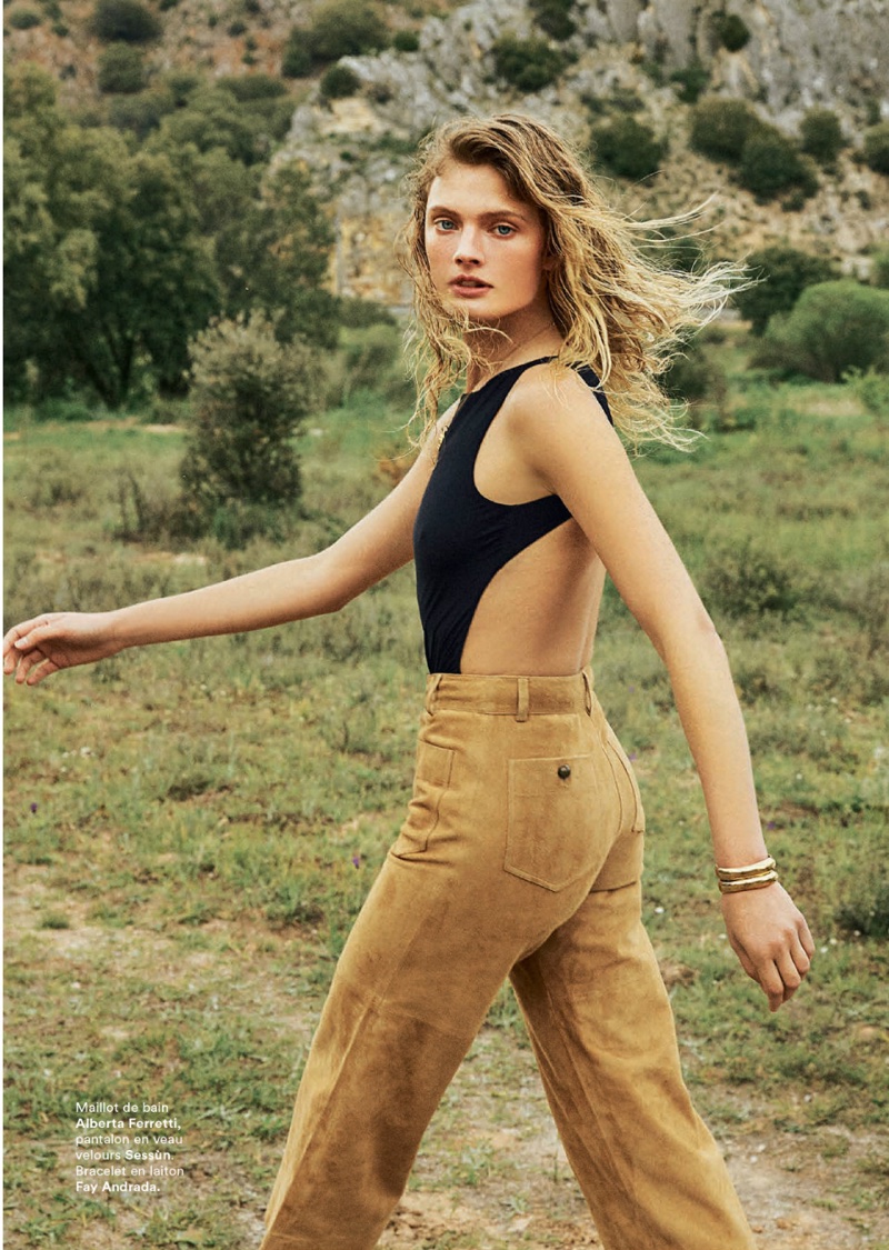 Constance Jablonski Wears Easy Styles in Marie Claire France