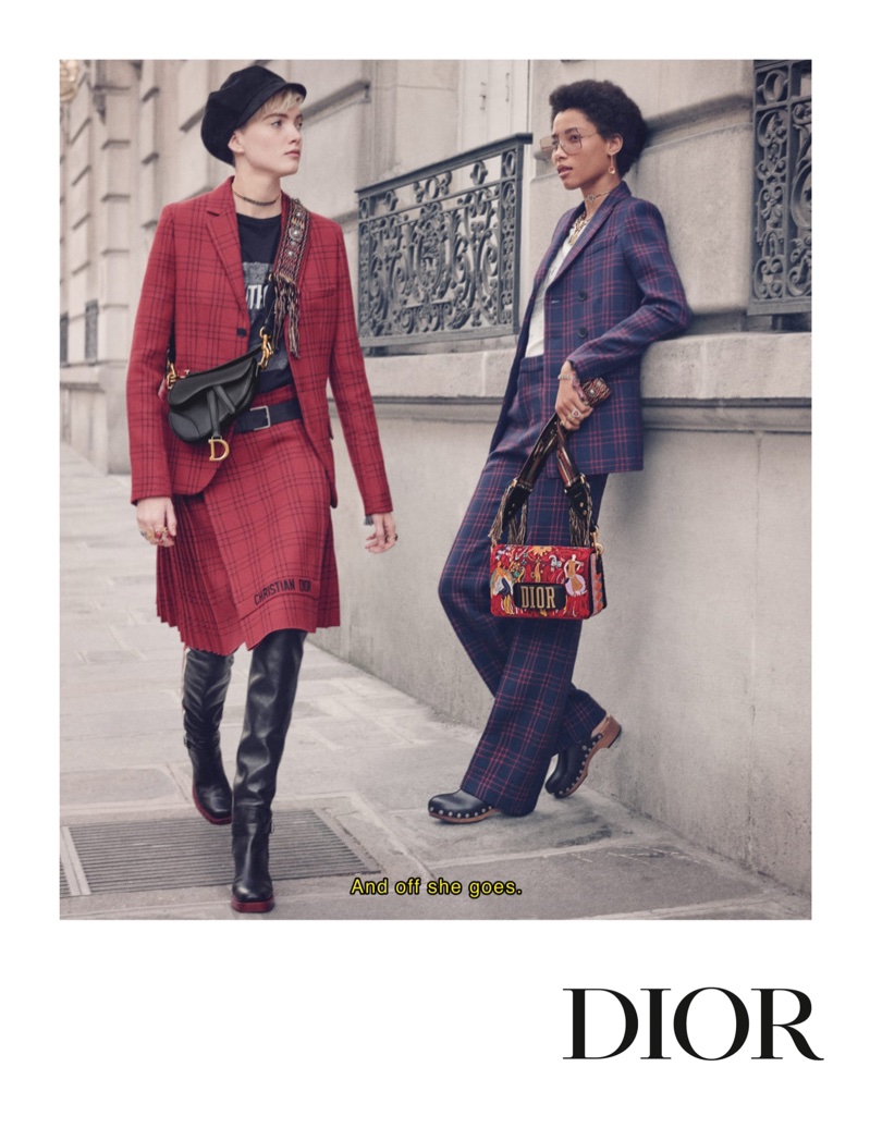 Dior focuses on tartan prints for fall-winter 2018 campaign