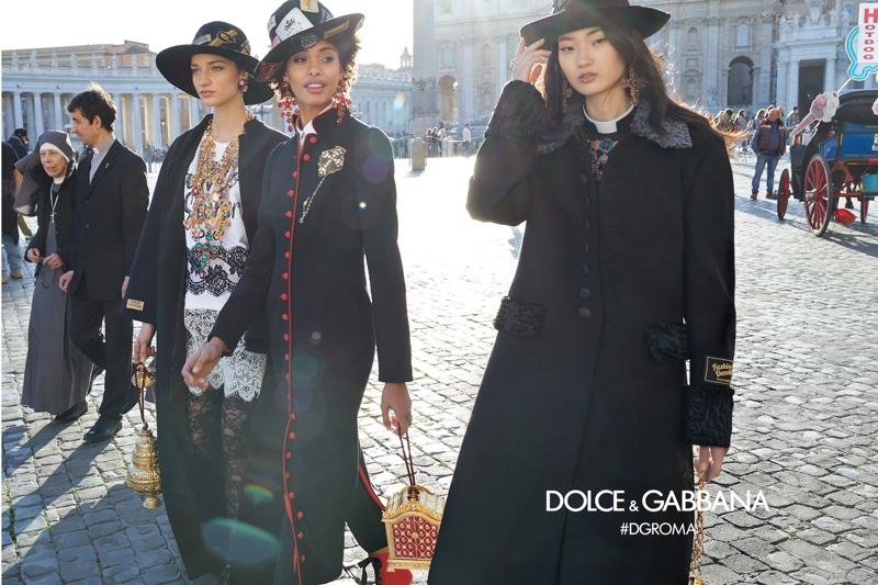 An image from Dolce & Gabbana's fall 2018 advertising campaign