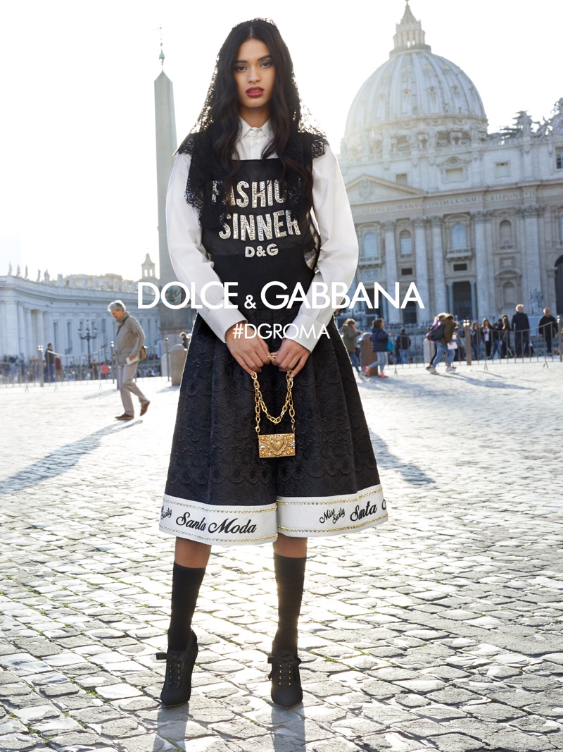 Aira Ferreira fronts Dolce & Gabbana fall-winter 2018 campaign
