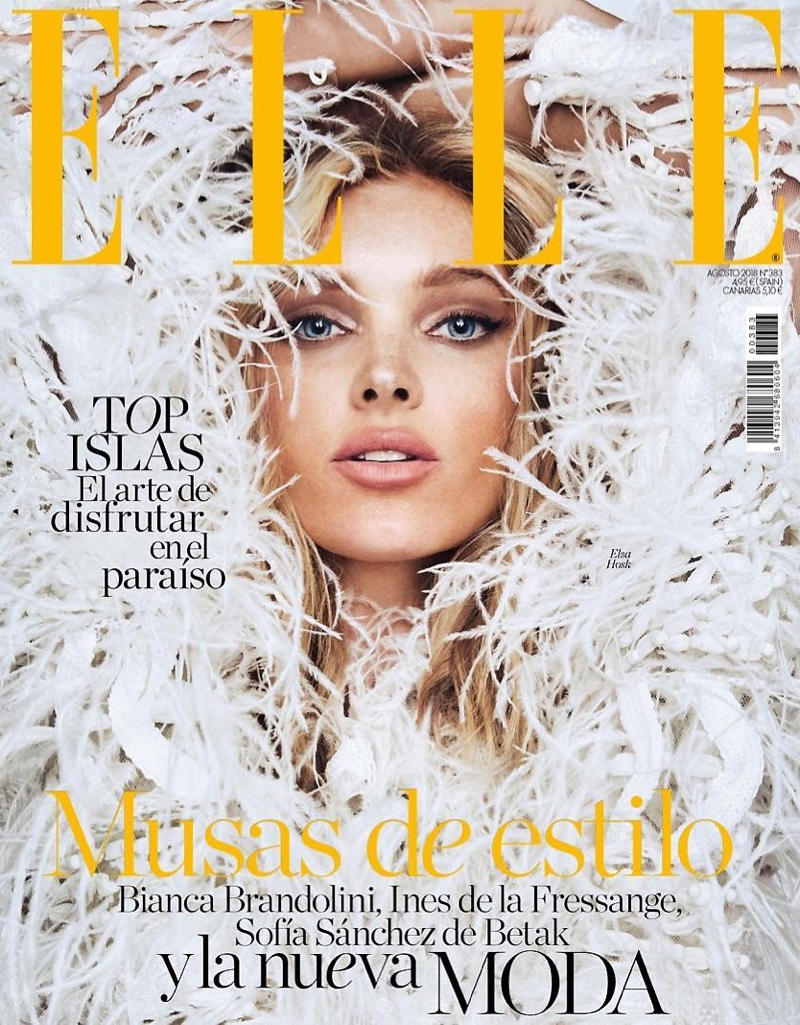 Elsa Hosk on ELLE Spain August 2018 Cover