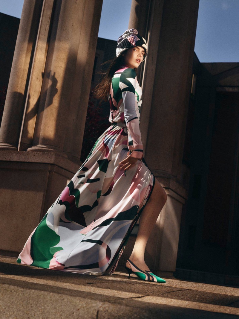 Lily Stewart stars in Emilio Pucci fall-winter 2018 campaign