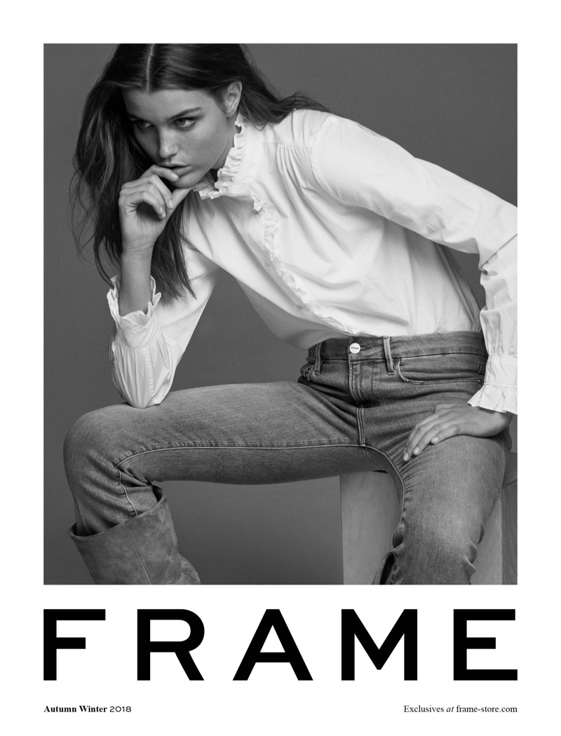 Luna Bijl appears in FRAME fall-winter 2018 campaign