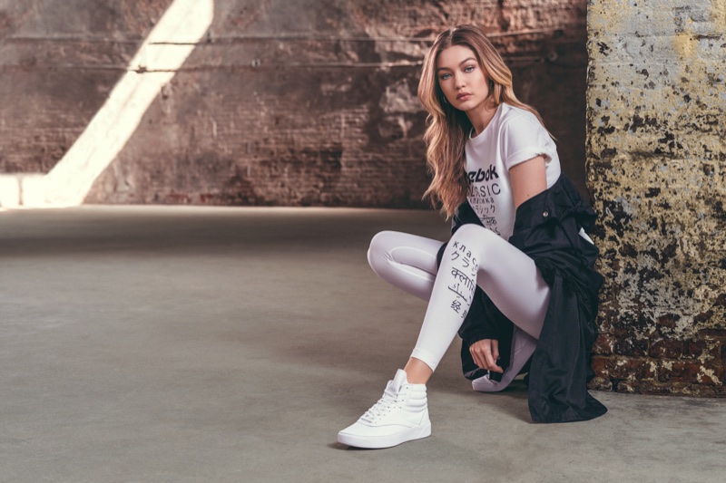 Reebok enlists Gigi Hadid for Freestyle Hi Nova sneaker campaign