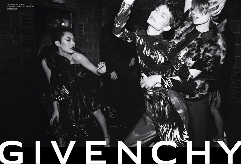 Models take the night in Givenchy fall-winter 2018 campaign