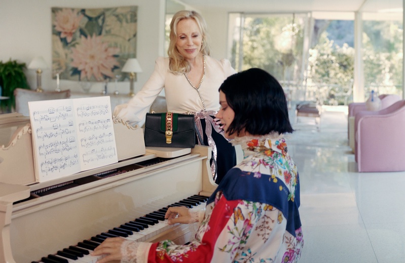 Faye Dunaway and Soko front Gucci Sylvie handbag campaign