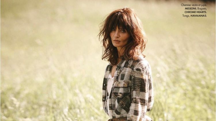 Helena Christensen is A Countryside Beauty in ELLE France