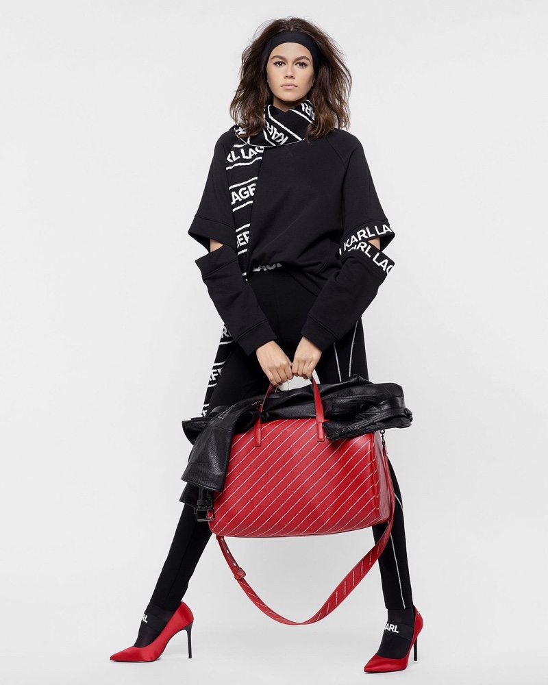 Model Kaia Gerber fronts Karl Lagerfeld fall-winter 2018 campaign