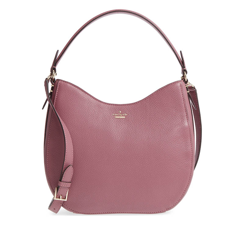 Kate Spade New York Oakwood Street - Lora Pebbled Leather Hobo Bag $218.90 (previously $328)