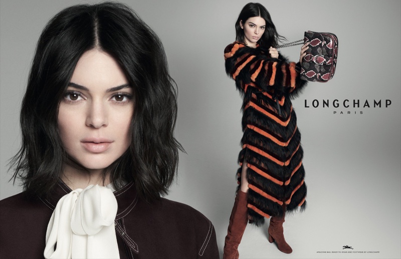 David Sims photographs Kendall Jenner for Longchamp fall-winter 2018 campaign