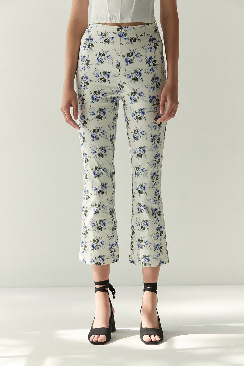 Laura Ashley x UO Leila Kick Flare Pant $49.00