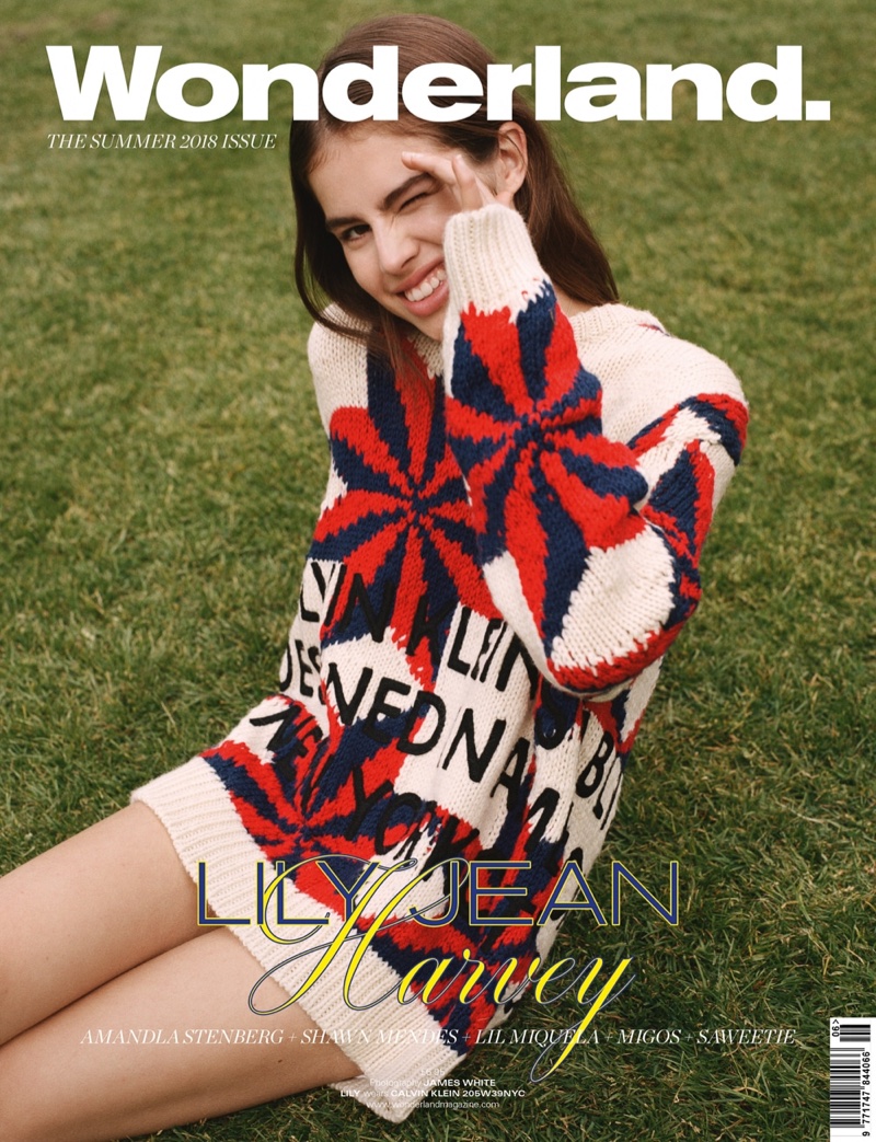 Lily Jean Harvey Models Calvin Klein Looks for Wonderland Magazine