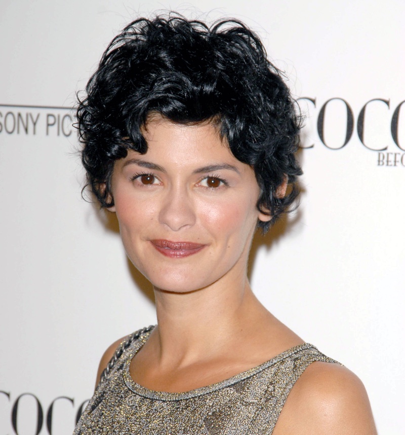 Long Curly Pixie Cut Audrey Tautou