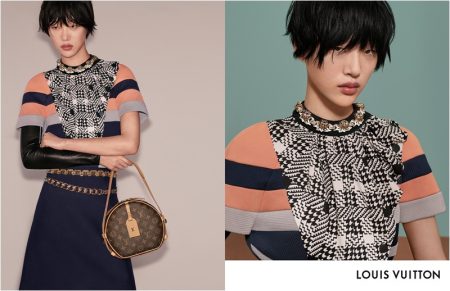 Louis Vuitton Heads to the Studio for Fall 2018 Campaign Sora Choi poses in Louis Vuitton fall-winter 2018 campaign