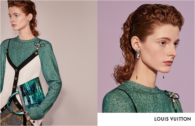 Clementine Balcaen stars in Louis Vuitton fall-winter 2018 campaign