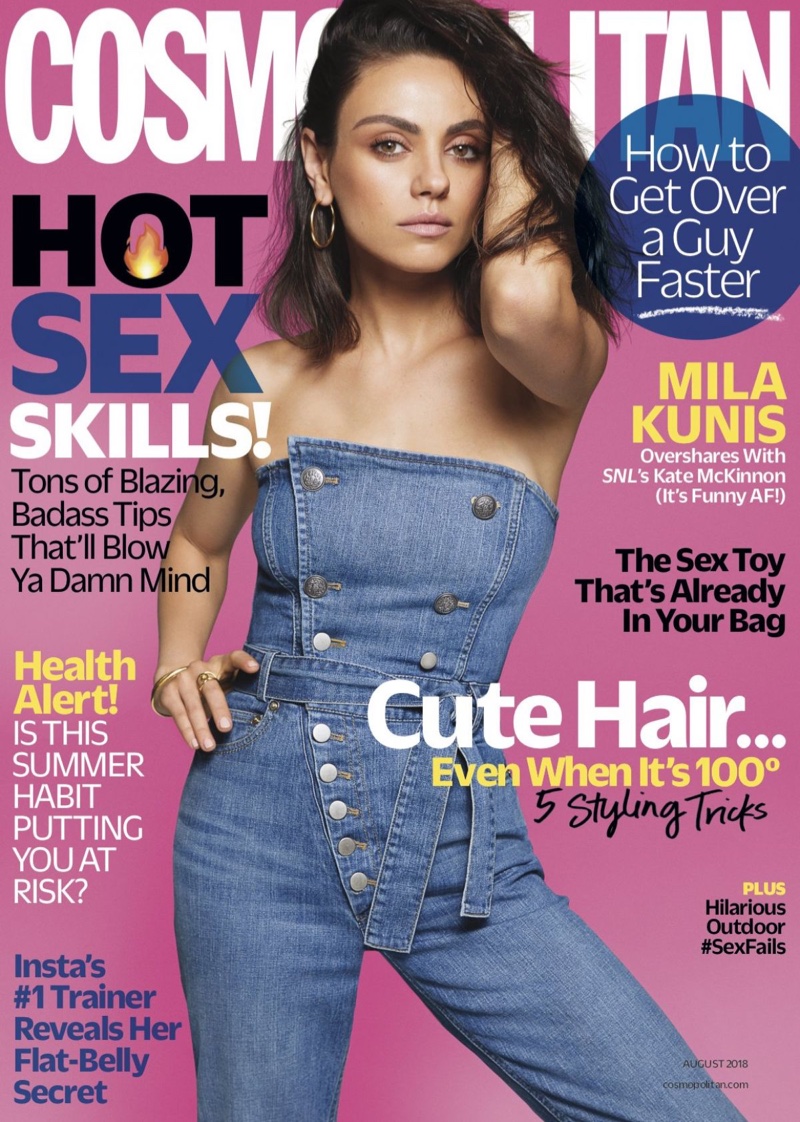 Mila Kunis on Cosmopolitan August 2018 Cover