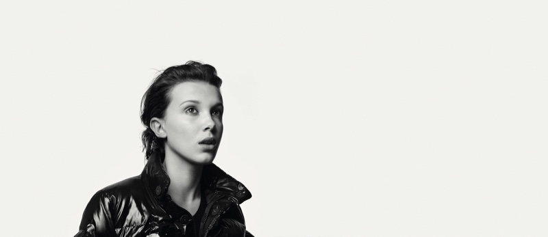 Actress Millie Bobby Brown in Moncler BEYOND campaign