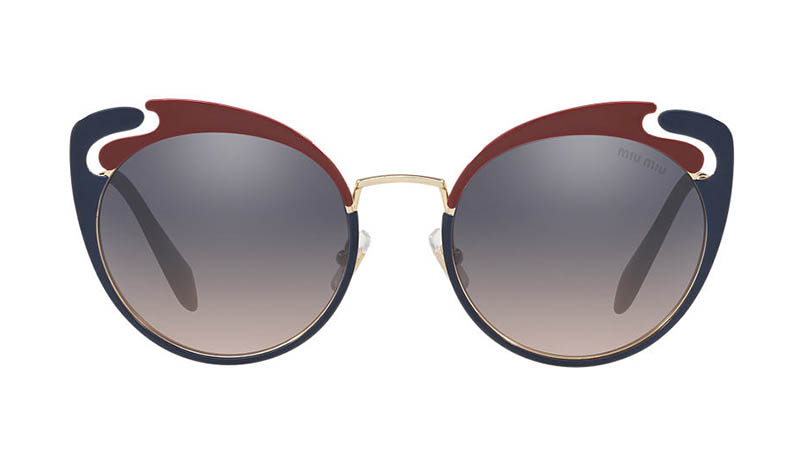 Miu Miu MU 57TS 54 Sunglasses in Gold/Pink $410