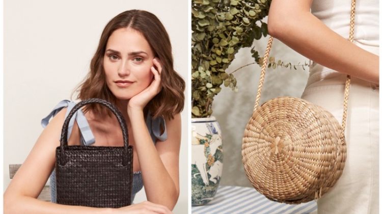 Reformation woven handbags