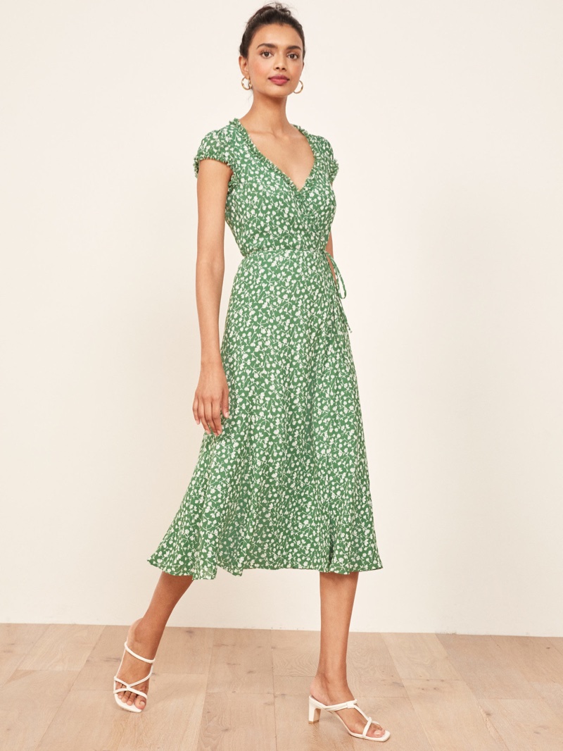 Reformation Gwyneth Dress in Daisies $218