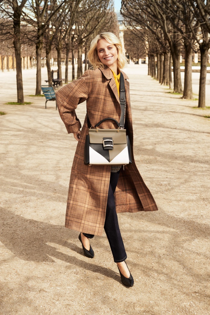 Poppy Delevingne poses in Paris for Roger Vivier fall-winter 2018 campaign