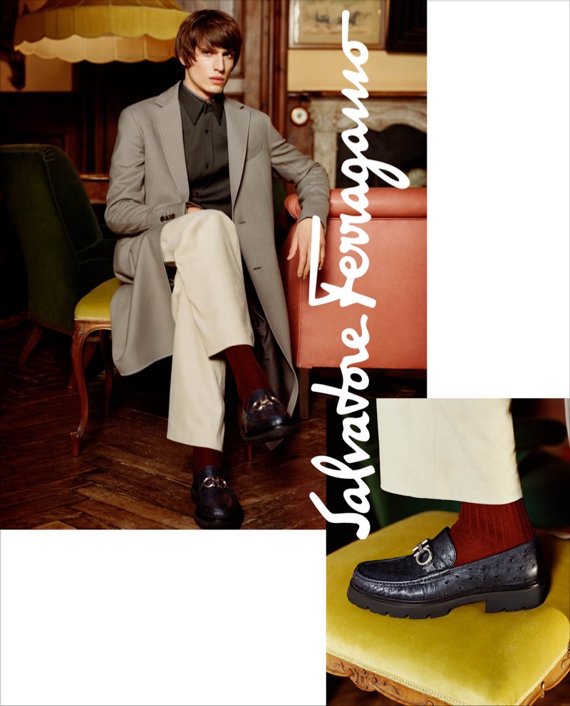 An image from Salvatore Ferragamo's fall 2018 advertising campaign