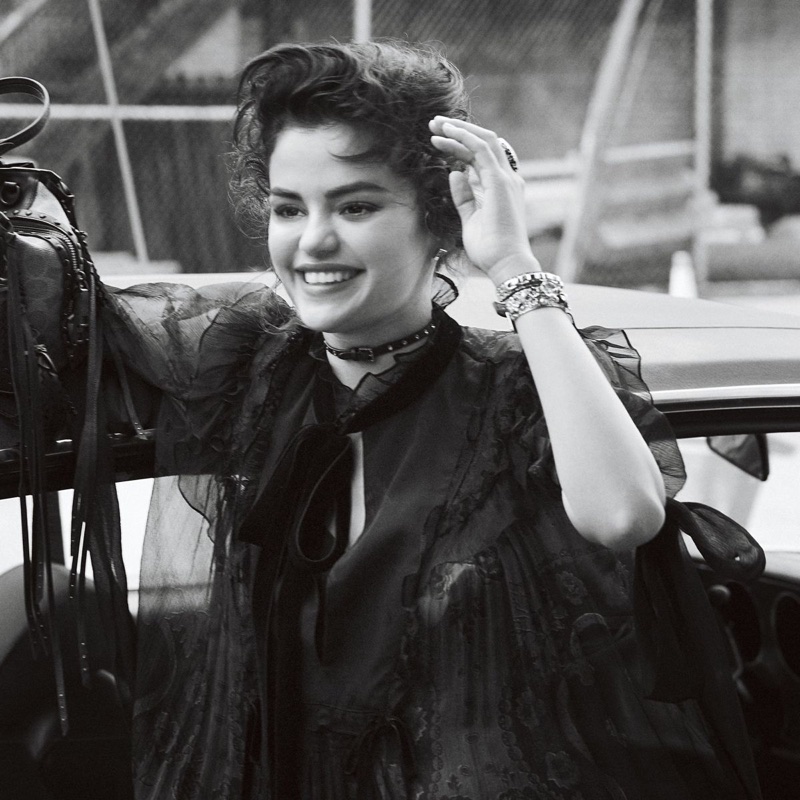 BEHIND THE SCENES: Selena Gomez on set of Coach fall 2018 shoot