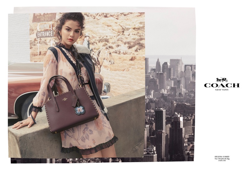 Singer Selena Gomez appears in Coach's fall-winter 2018 campaign