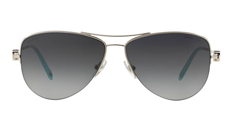 Tiffany & Co. Return to Tiffany Sunglasses in Silver/Grey $320
