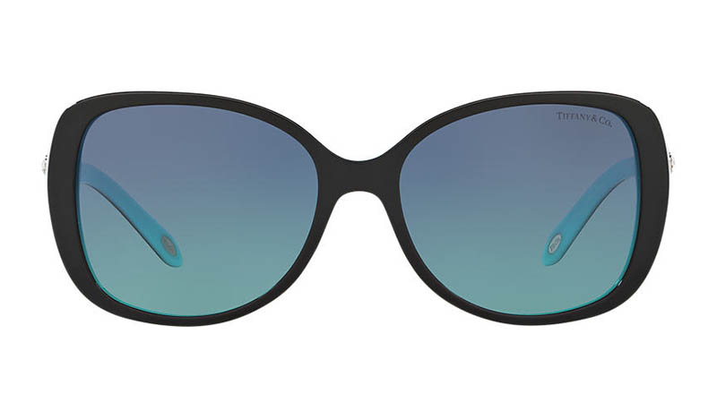 Tiffany & Co. Tiffany Cobblestone Sunglasses in Black/Blue $380