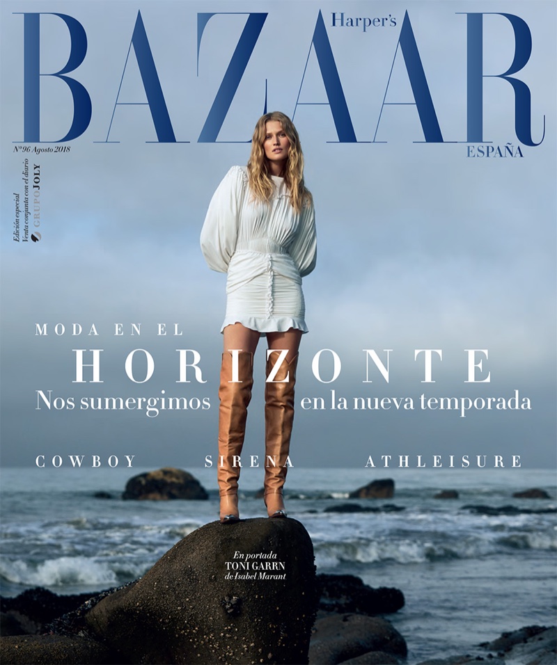 Toni Garrn on Harper's Bazaar Spain August 2018 Cover