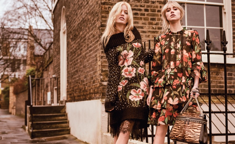 Georgia May Jagger and Suki Waterhouse star in Twinset fall-winter 2018 campaign