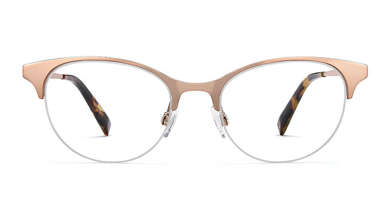 Warby Parker Esther Glasses in Rose Gold $145