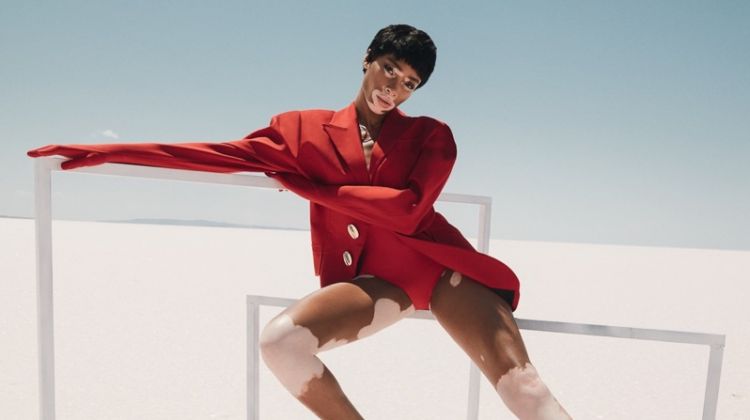 Winnie Harlow Soaks Up the Sun for ELLE Turkey