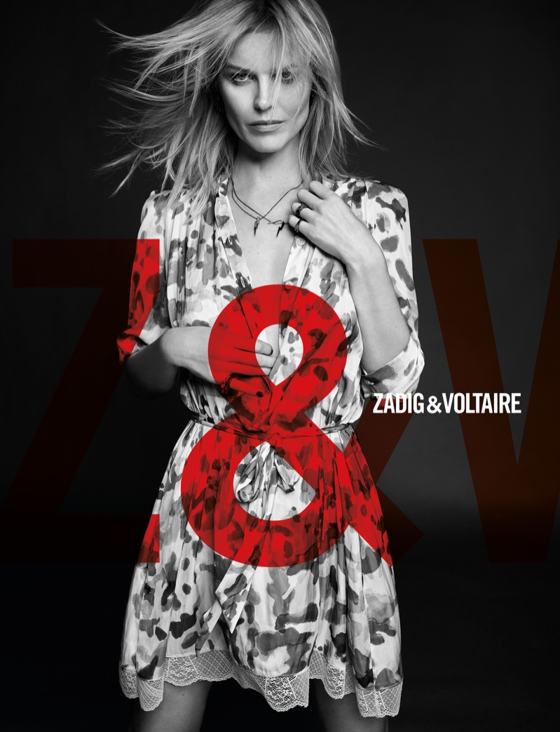 Eva Herzigova fronts Zadig & Voltaire fall-winter 2018 campaign