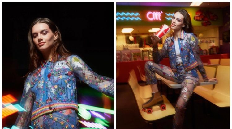 Disco Vibes: Adam Selman x Opening Ceremony’s Sheer Denim Styles