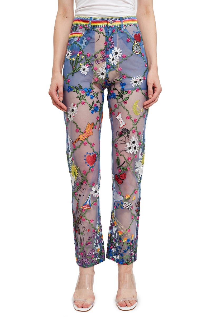 Adam Selman x Opening Ceremony Sheer ‘70s Jean $595