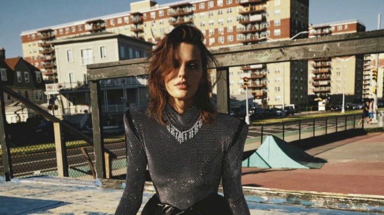 Amanda Murphy Models Rock & Roll Style for Vogue Australia