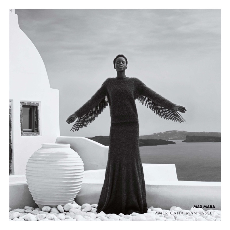 Adut Akech appears in Americana Manhasset fall-winter 2018 campaign