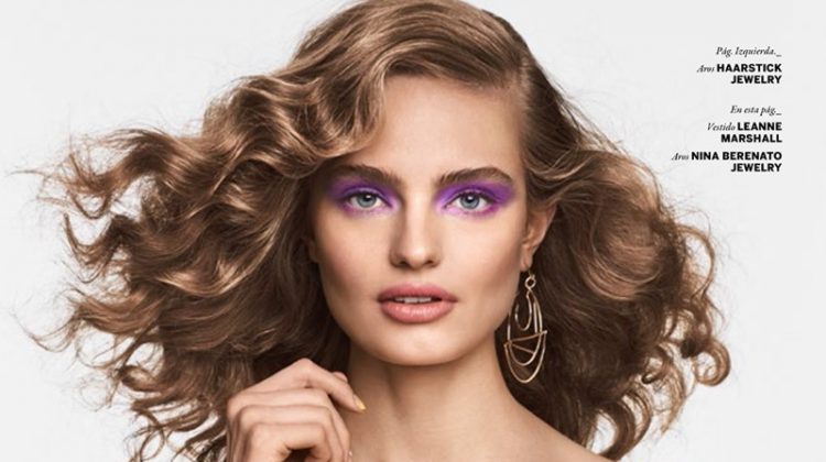 Anna Mila Guyenz Models Glam Makeup Looks for Issue Magazine