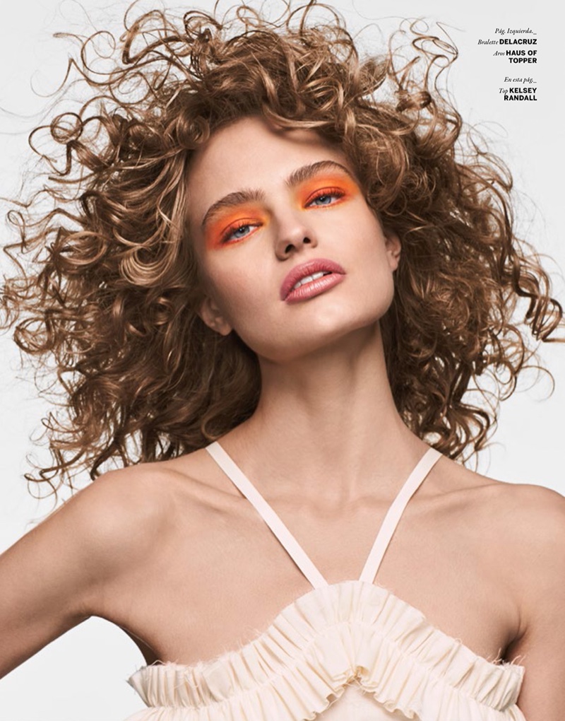 Anna Mila Guyenz Models Glam Makeup Looks for Issue Magazine