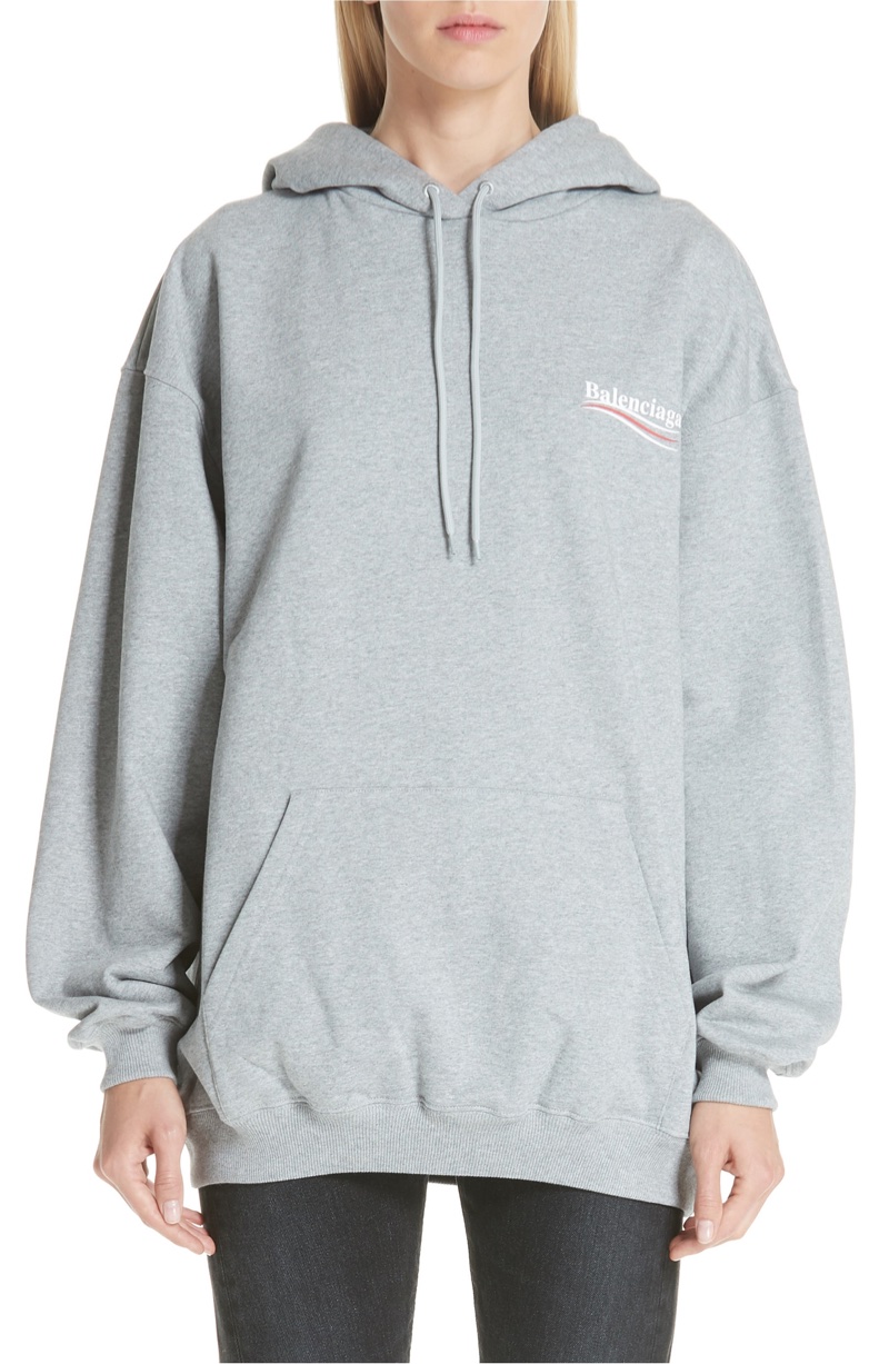 Balenciaga Campaign Logo Hoodie $750