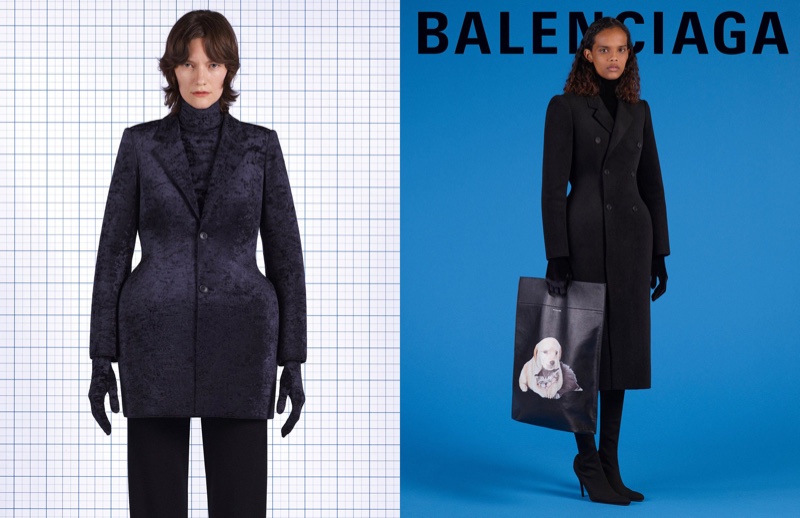 Martina Almquist and Natalia Montero star in Balenciaga fall-winter 2018 campaign