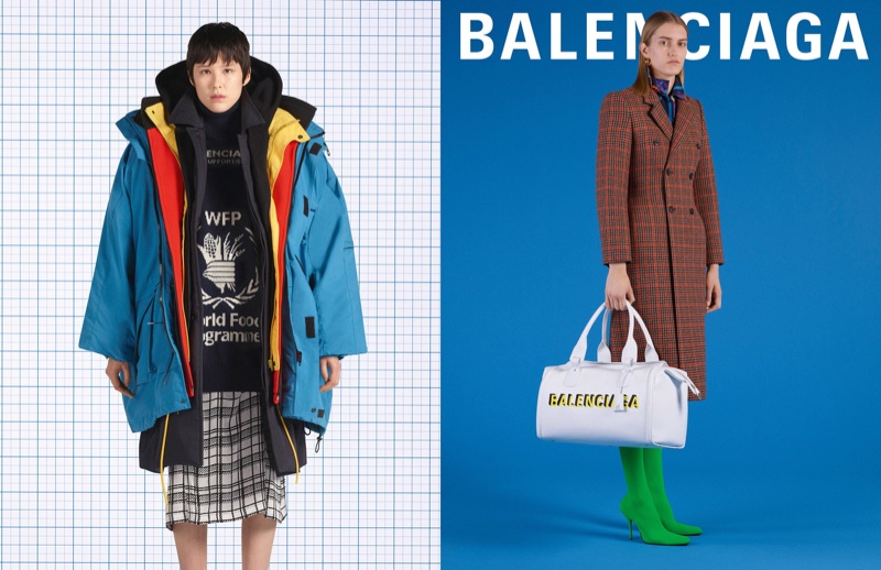 Kennah Lau and Amanda Hermansson front Balenciaga fall-winter 2018 campaign