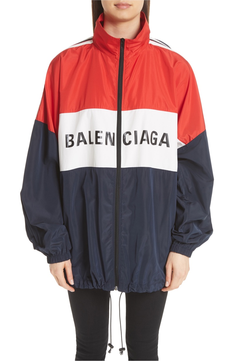 Balenciaga Logo Colorblock Windbreaker $1,490