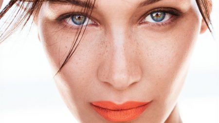 Bella Hadid Models Bold Lipstick Looks in Allure Bella Hadid Models Bold Lipstick Looks in Allure