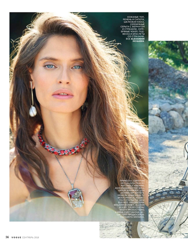 Bianca Balti Models Dreamy Boho Styles for Vogue Russia