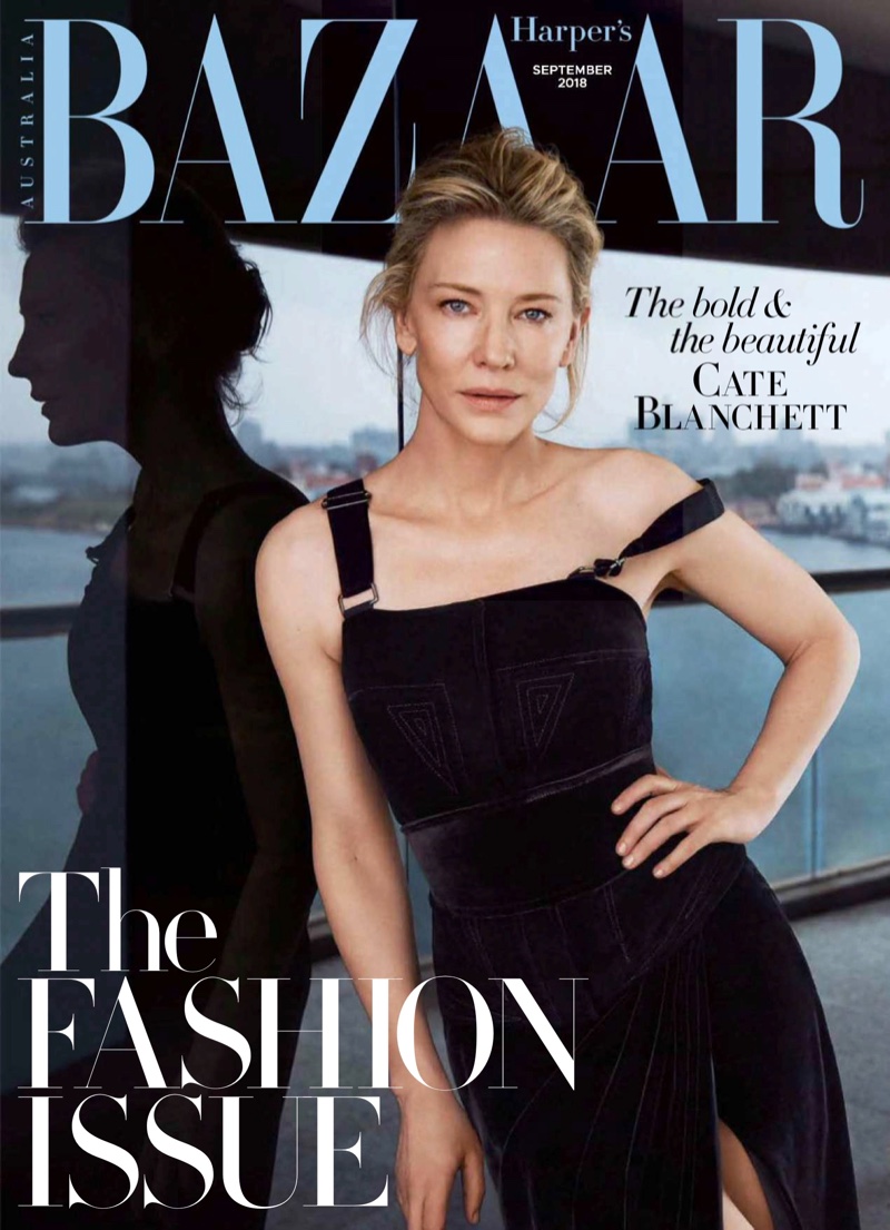 Cate Blanchett on Harper's Bazaar Australia September 2018 Cover