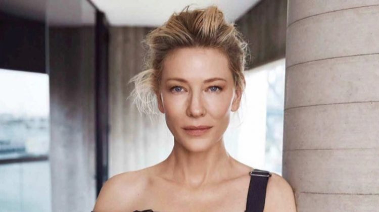 Actress Cate Blanchett wears Giorgio Armani dress